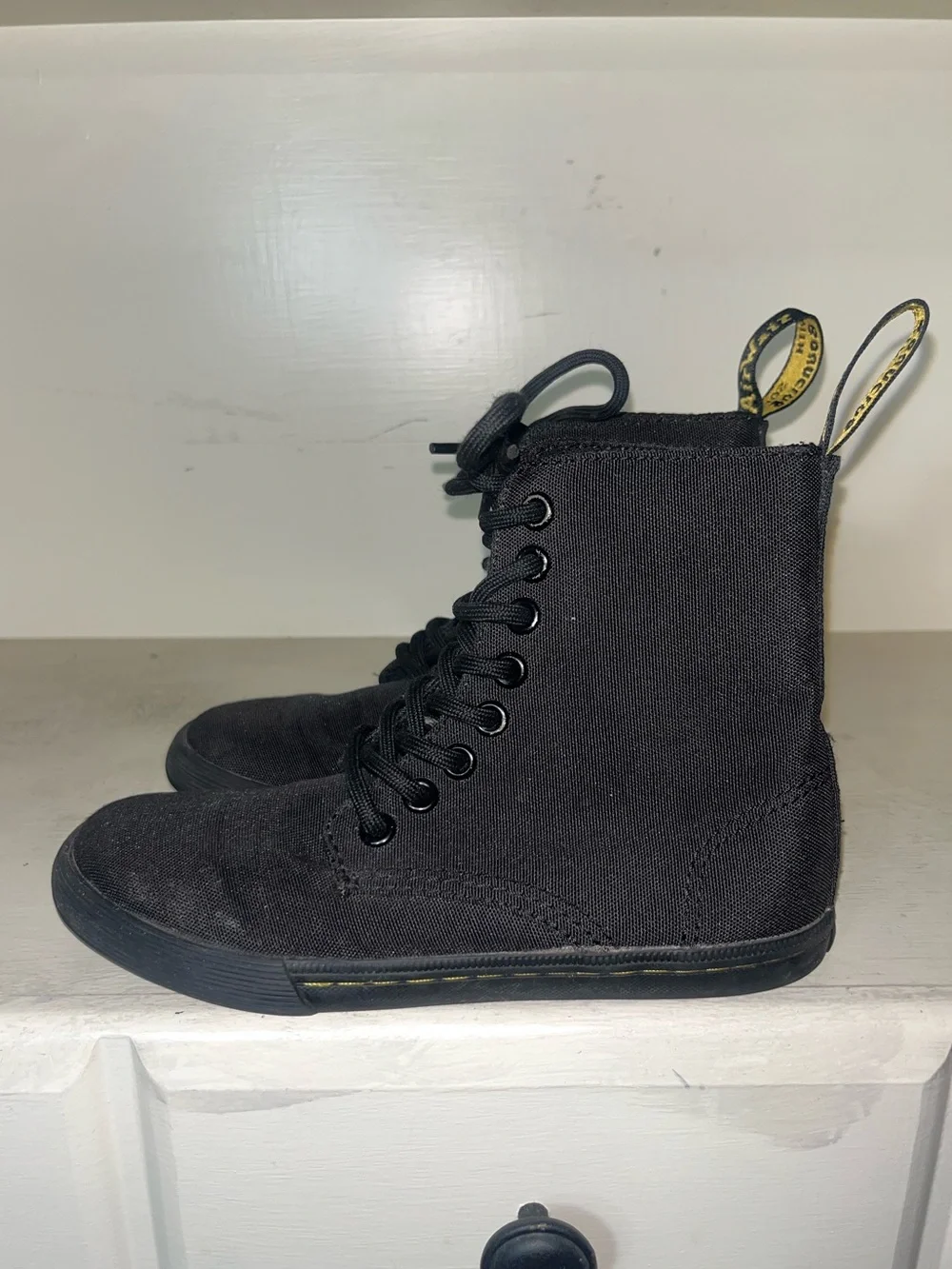 Dr. Martens Kid’s Junior Sheridan Canvas Boots Size 13